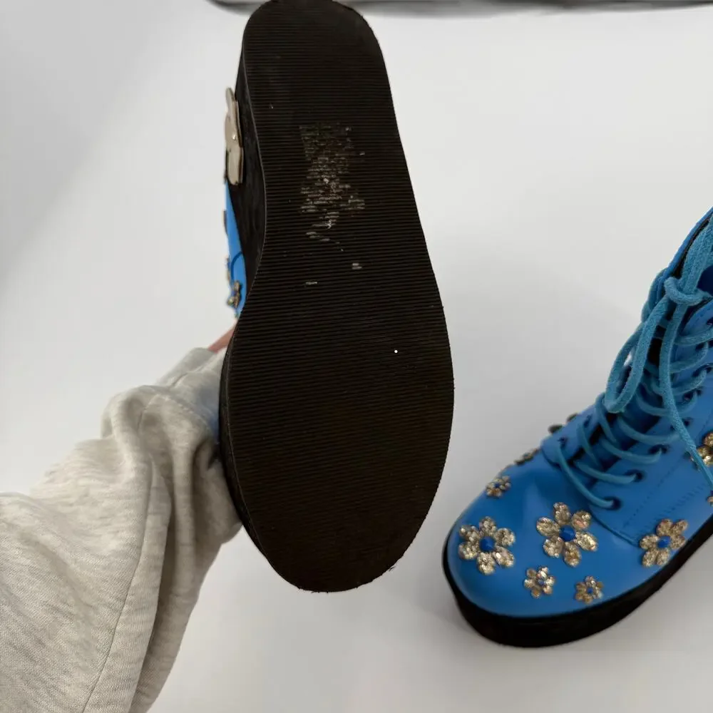 KOI Lotus Junkie Flower Platform Ankle Boot